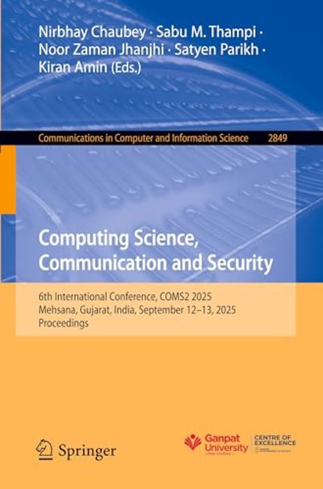 Computing Science, Communication and Security