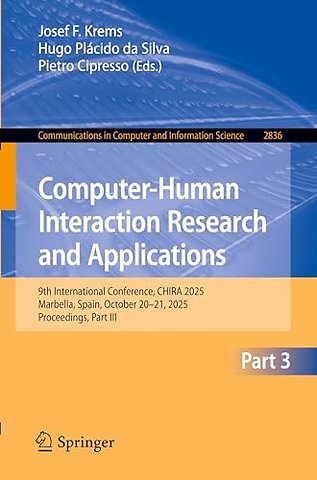 Computer-Human Interaction Research and Applications