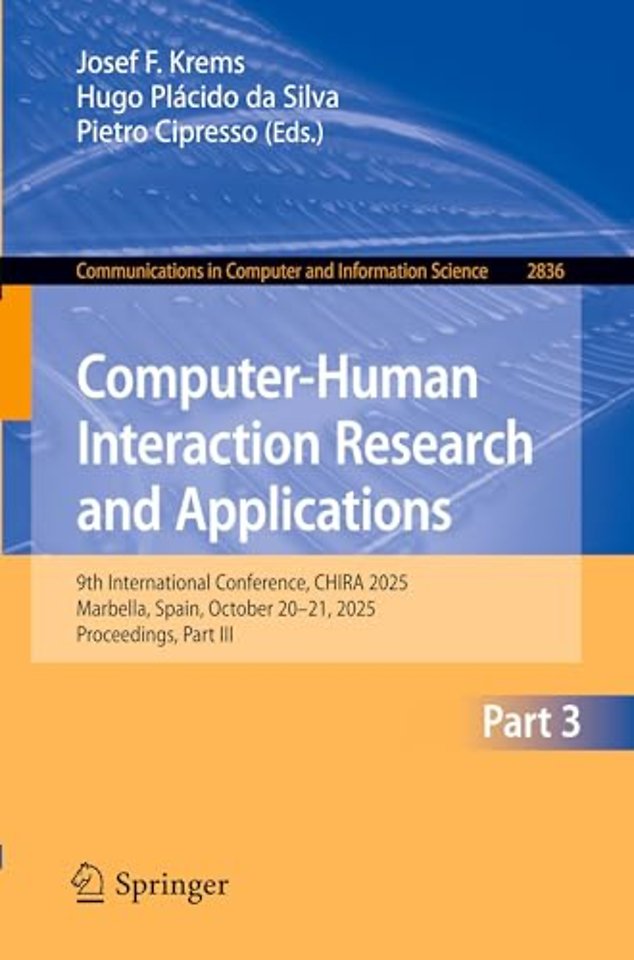 Computer-Human Interaction Research and Applications