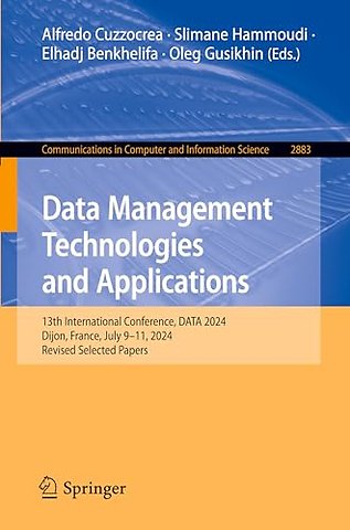 Data Management Technologies and Applications