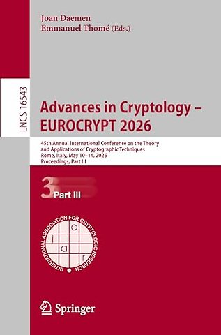 Advances in Cryptology – EUROCRYPT 2026