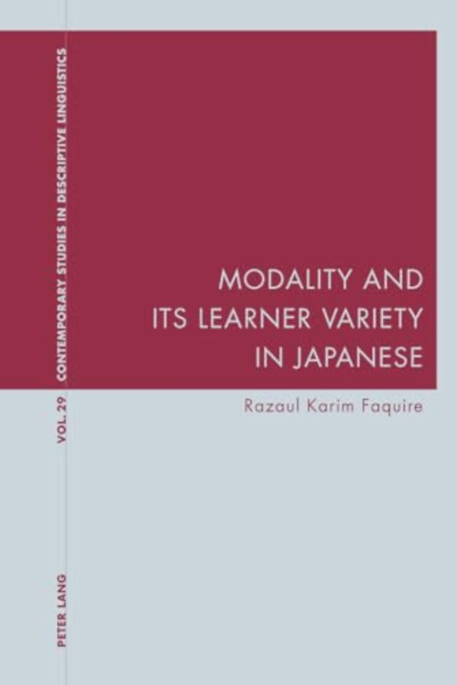 Modality and Its Learner Variety in Japanese