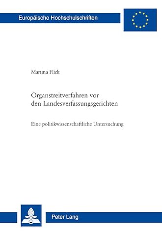 Organstreitverfahren VOR Den Landesverfassungsgerichten