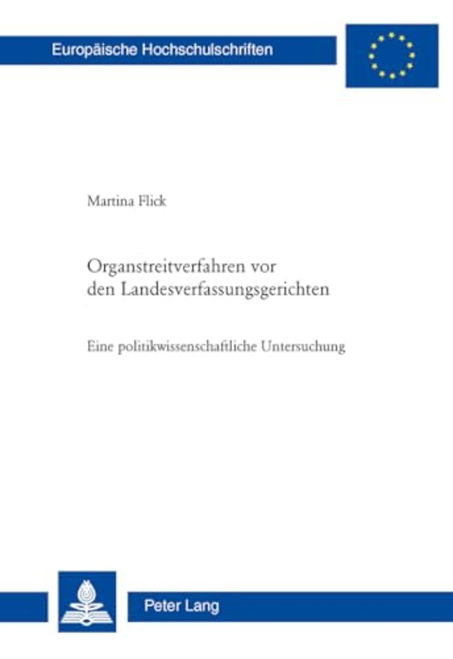 Organstreitverfahren VOR Den Landesverfassungsgerichten