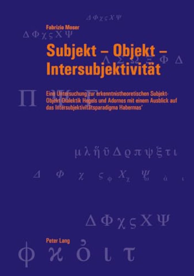 Subjekt - Objekt - Intersubjektivitat