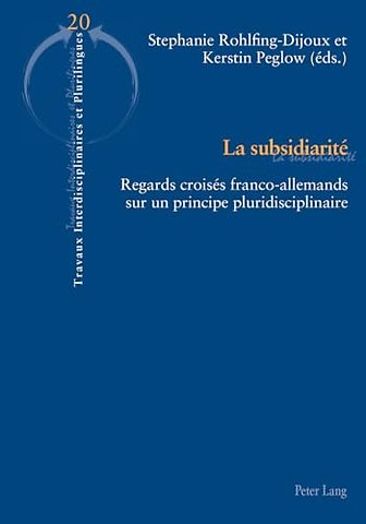 La Subsidiarite