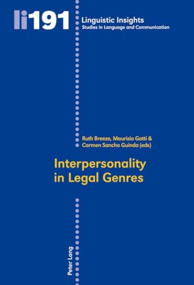 Interpersonality in Legal Genres