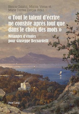 " Tout Le Talent d'Ecrire Ne Consiste Apres Tout Que Dans Le Choix Des Mots "