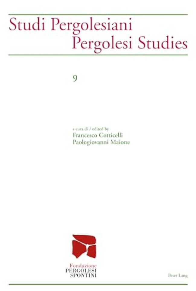 Studi Pergolesiani / Pergolesi Studies