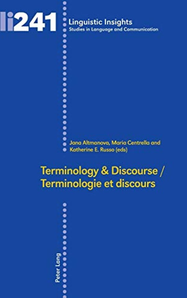 Terminology & Discourse/Terminologie et discours