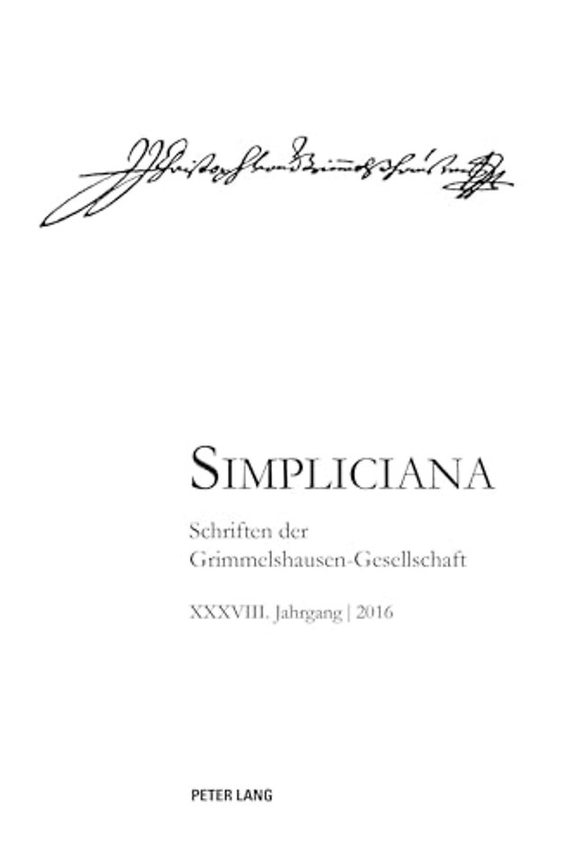 Simpliciana XXXVIII (2016)
