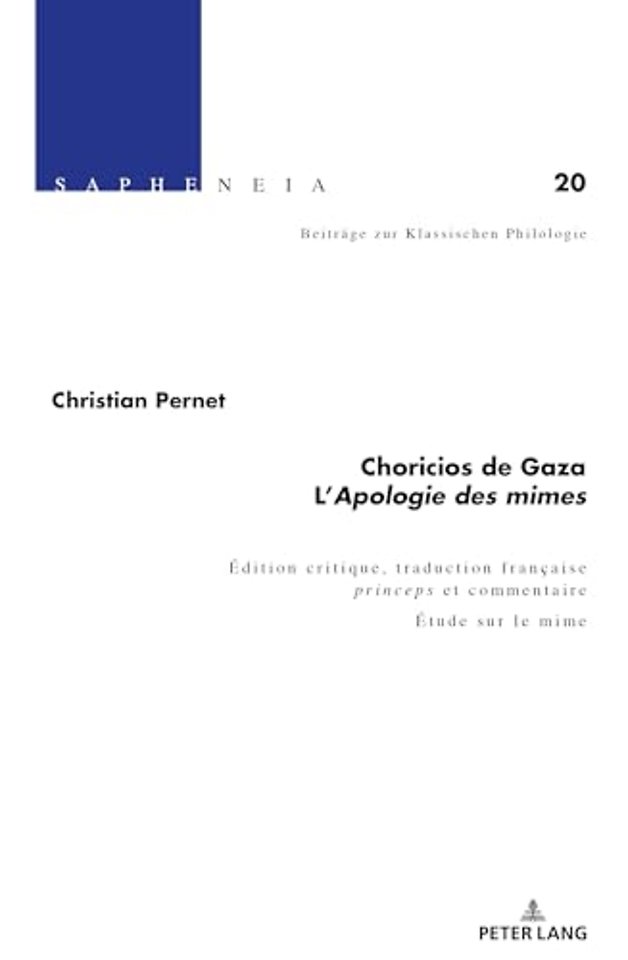 Choricios de Gaza, « l'Apologie Des Mimes »