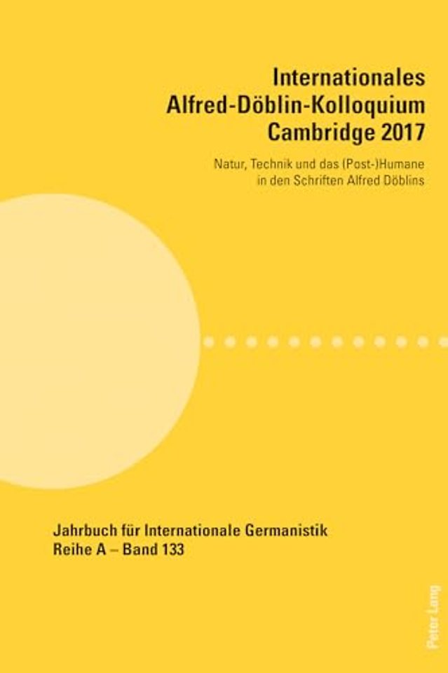 Internationales Alfred-Doeblin-Kolloquium Cambridge 2017
