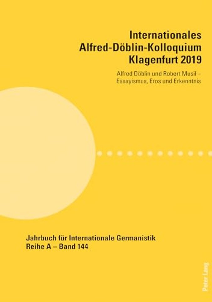 Internationales Alfred-Doeblin-Kolloquium Klagenfurt 2019