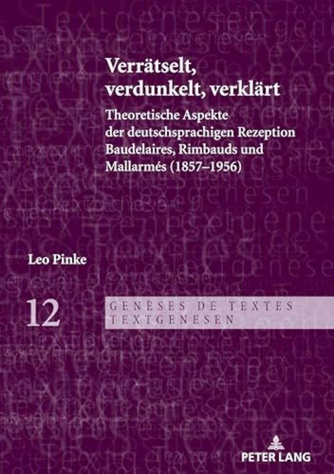 Verraetselt, verdunkelt, verklaert
