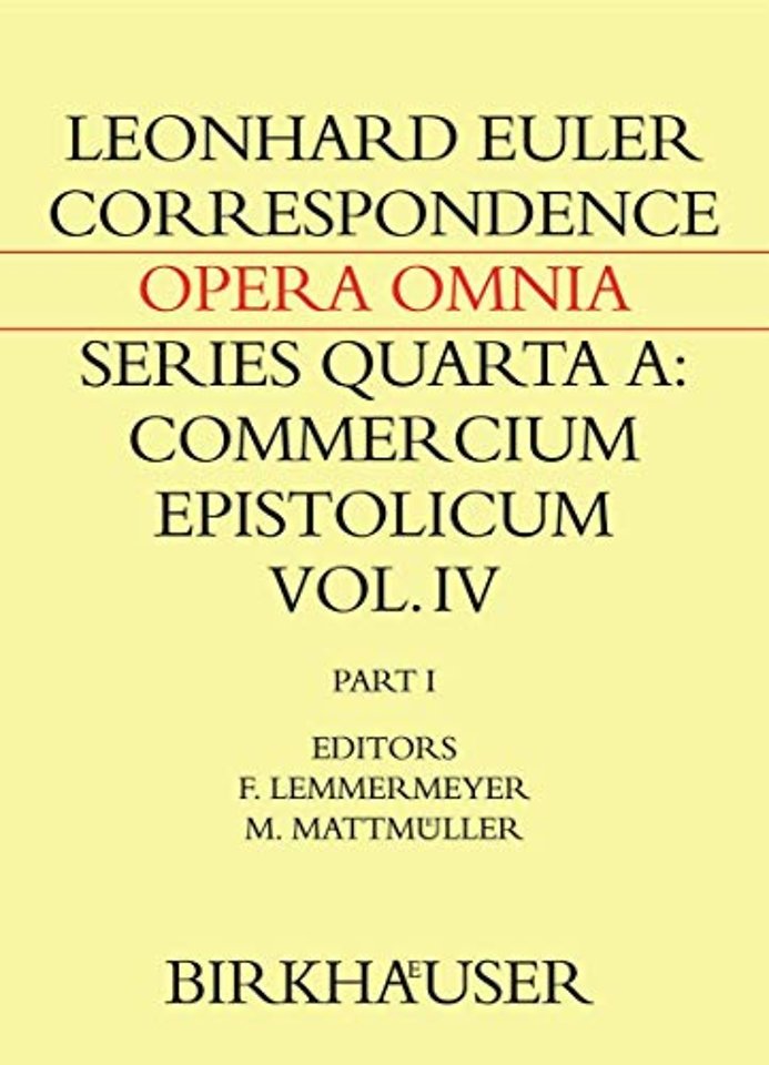 Correspondence of Leonhard Euler with Christian Goldbach