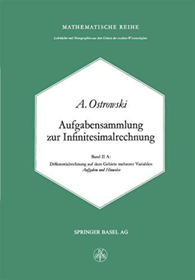 Aufgabensammlung zur Infinitesimalrechnung