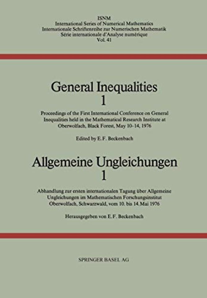General Inequalities 1 / Allgemeine Ungleichungen 1