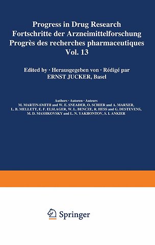 Progress in Drug Research / Fortschritte der Arzneimittelforschung / Progrès des recherches pharmaceutiques