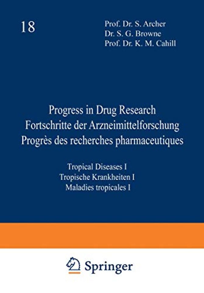 Progress in Drug Research / Fortschritte der Arzneimittelforschung / Progrès des recherches pharmaceutiques