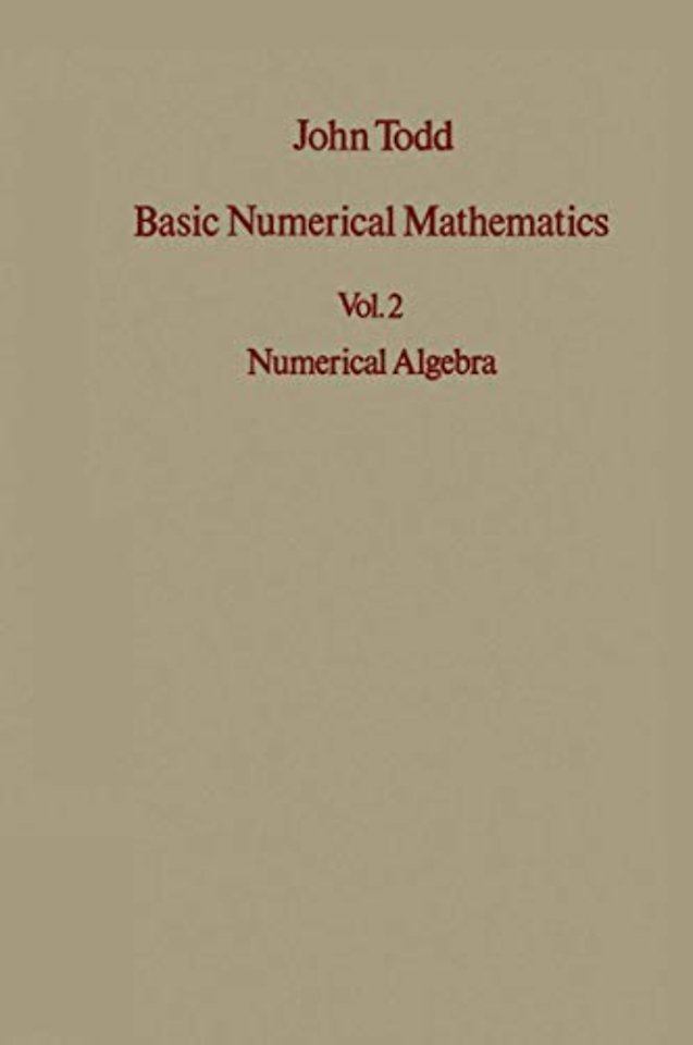 Basic Numerical Mathematics