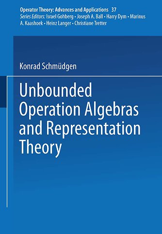 Unbounded Operator Algebras and Representation Theory