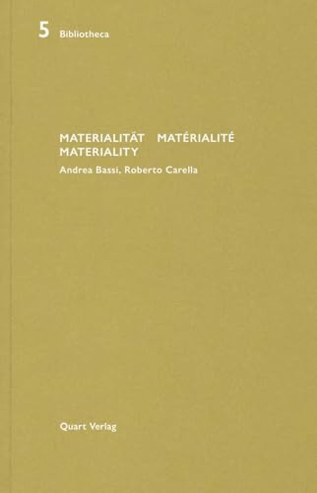 Materialitat/Materialite/Materiality