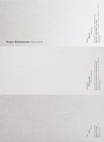 Roger Boltshauser - Response
