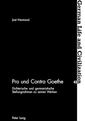 Pro Und Contra Goethe