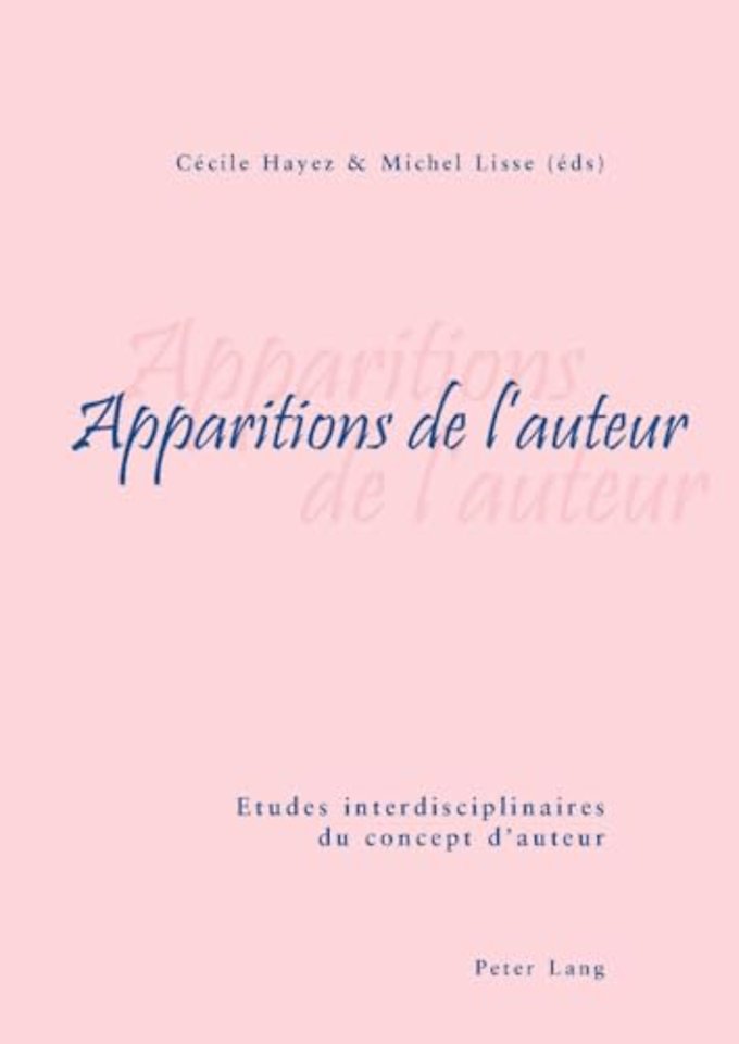 Apparitions de l'auteur