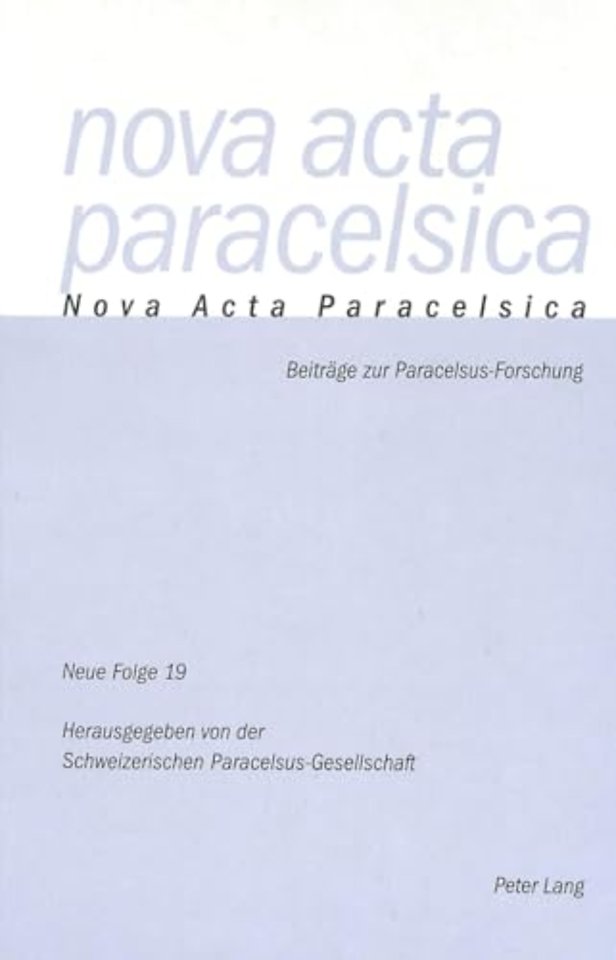 Nova ACTA Paracelsica 19