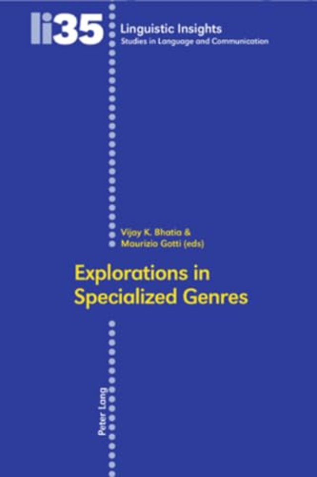 Explorations in Specialized Genres