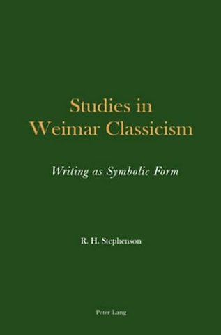 Studies in Weimar Classicism