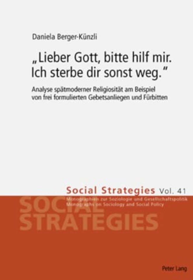 «Lieber Gott, Bitte Hilf Mir. Ich Sterbe Dir Sonst Weg.»