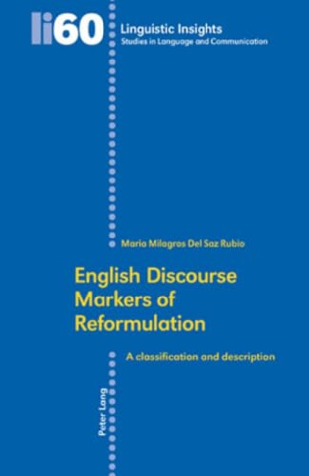 English Discourse Markers of Reformulation