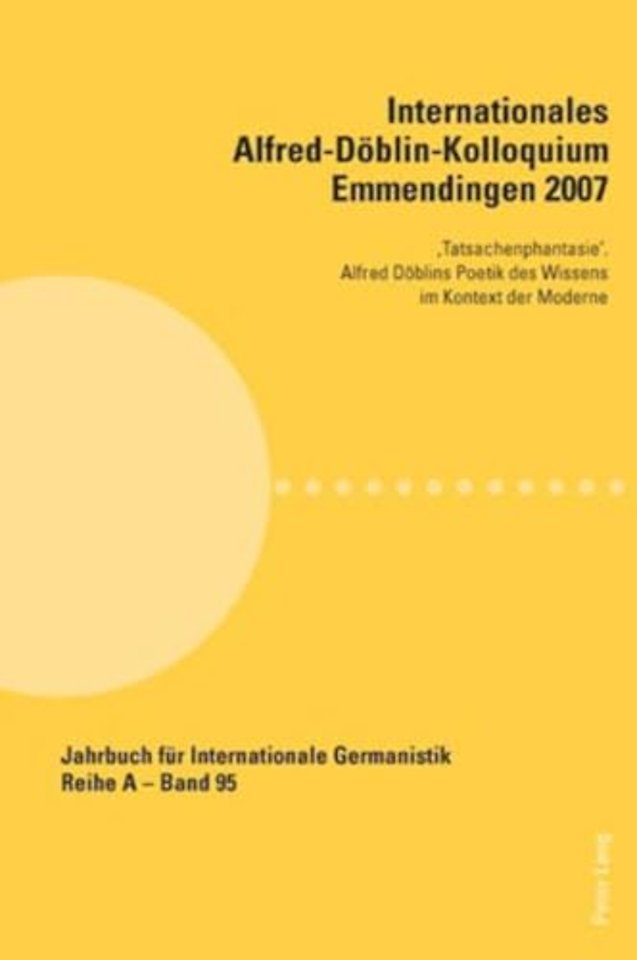 Internationales Alfred-Doeblin-Kolloquium Emmendingen 2007