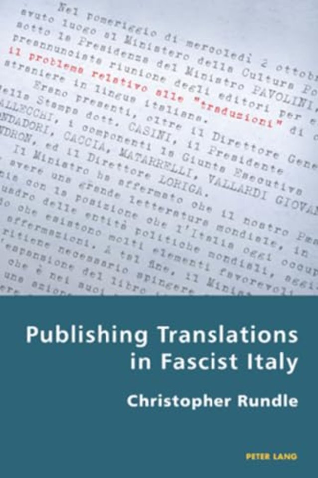 Publishing Translations in Fascist Italy