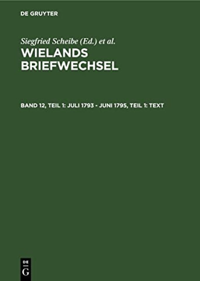Wielands Briefwechsel