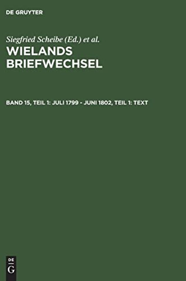 Juli 1799 – Juni 1802, Teil 1: Text