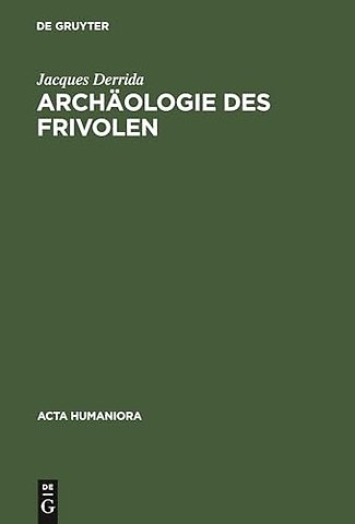 Archäologie des Frivolen