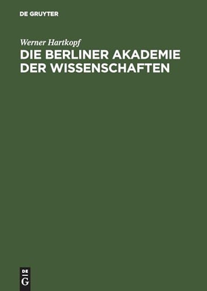 Der Berliner Akademie Der Wissenschaften
