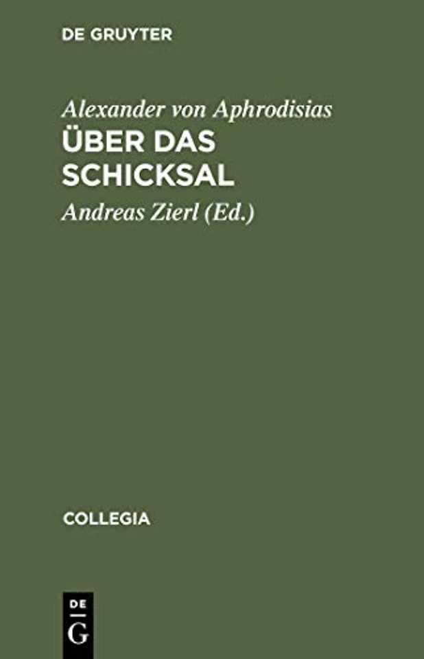 Uber Das Schicksal De Fato