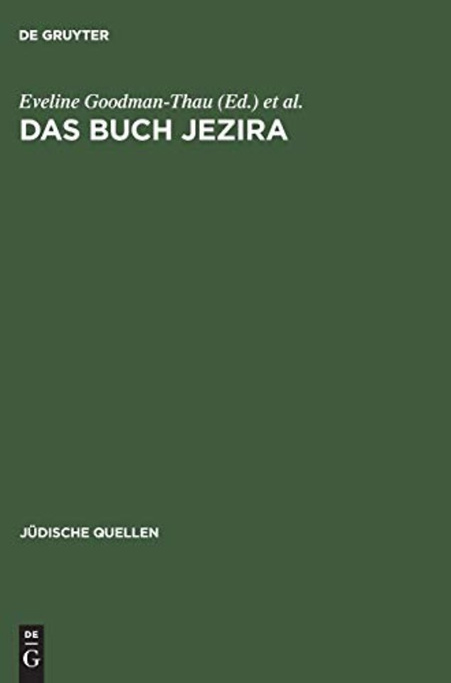 Das Buch Jezira - Sefer Jezira