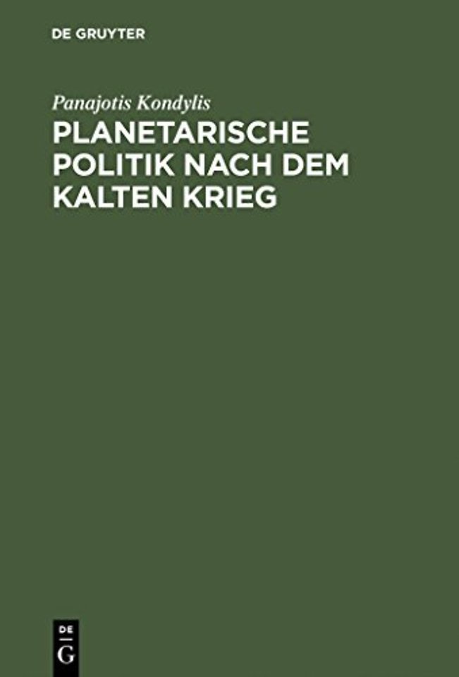 Planetarische Politik Nach Dem Kalten Krieg