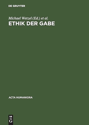 Ethik der Gabe – Denken nach Jacques Derrida