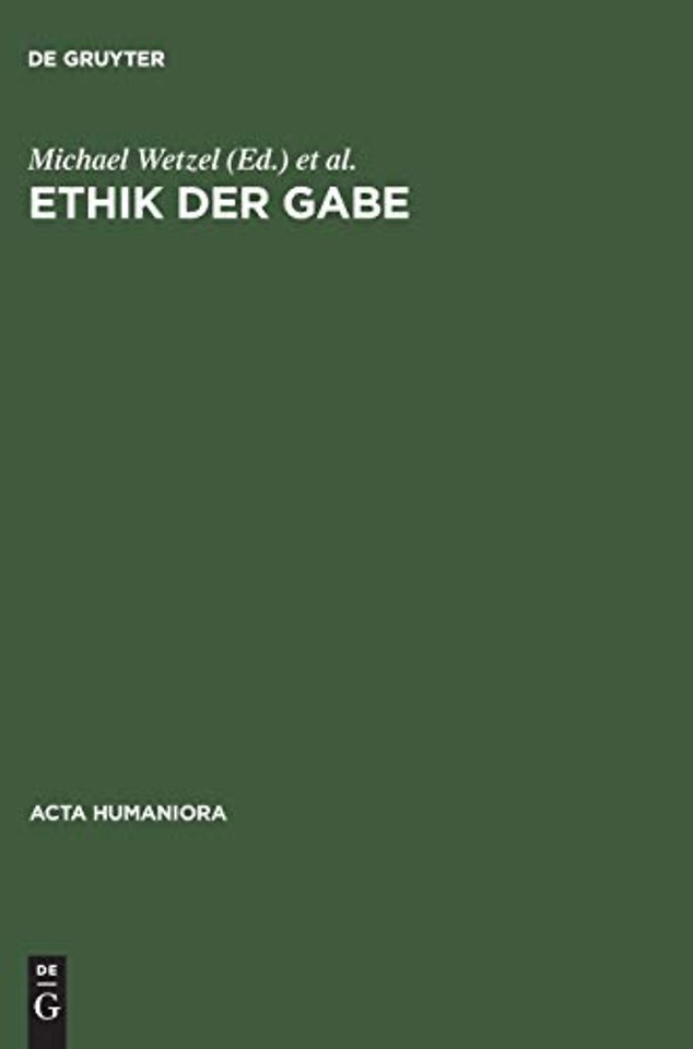 Ethik der Gabe – Denken nach Jacques Derrida