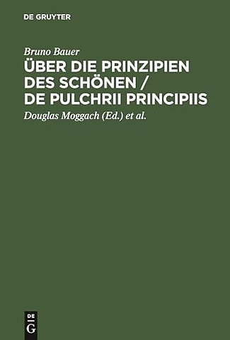 Über die Prinzipien des Schönen / De pulchrii pr – Eine Preisschrift