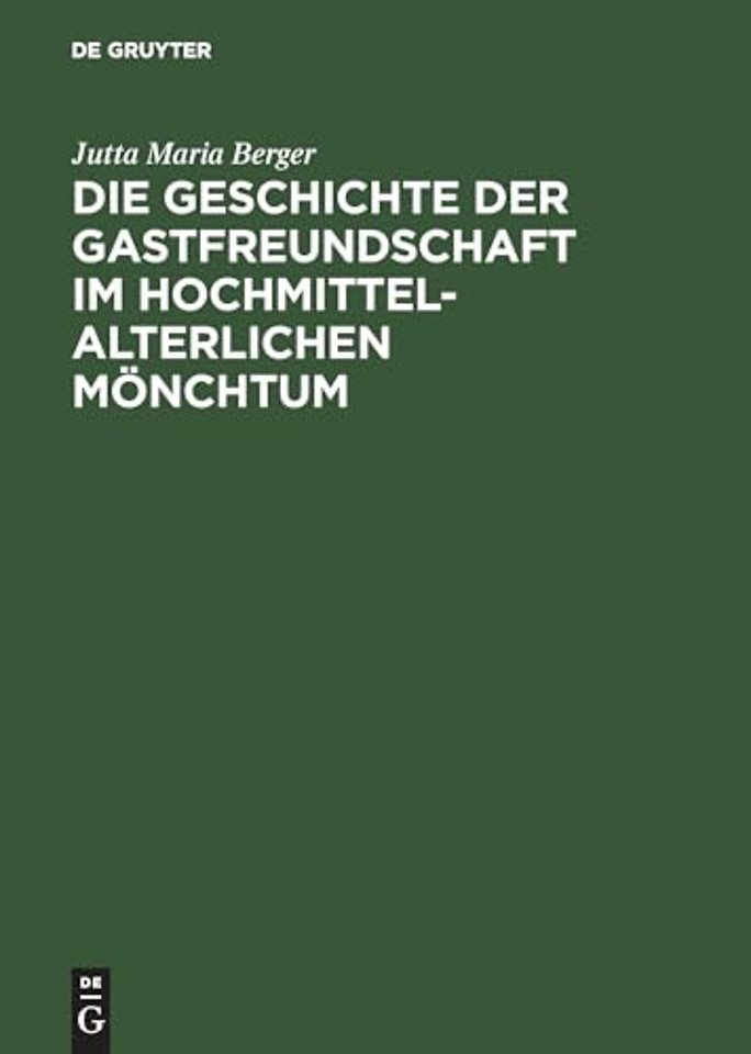 Die Geschichte der Gastfreundschaft im hochmitte – Die Cistercienser