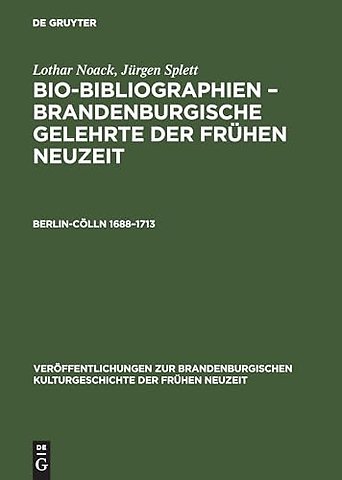 Berlin–Cölln 1688–1713