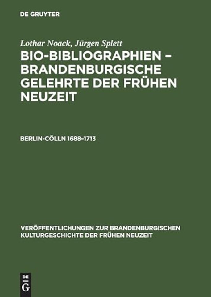 Berlin–Cölln 1688–1713